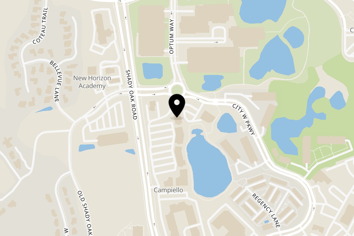 Map showing the location of Kadai Indian Kitchen on 6403 City W Pkwy in Eden Prairie